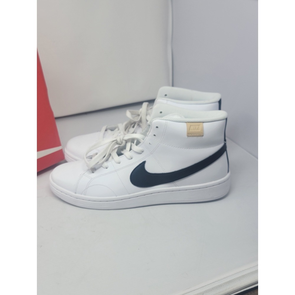 new NIKE Men's Court Royale 2 MID Running Shoe White Black White Onyx size 11.5 - Picture 2 of 8